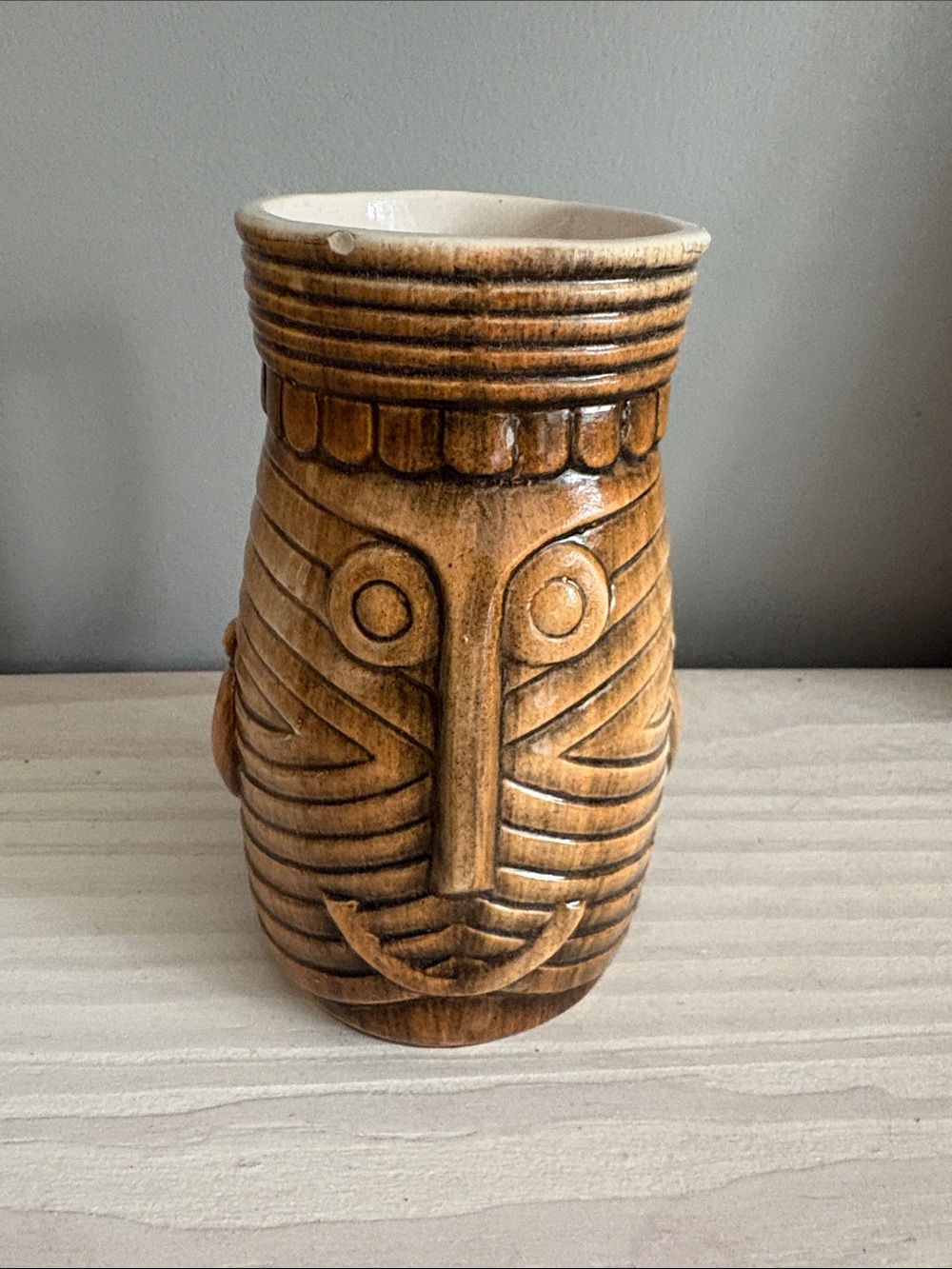 WESTWOOD W-1 Tiki Mug Smiling Barrel Mug Vintage Made in Japan